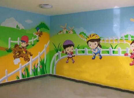 桂东幼儿园墙体彩绘制作流程及注意事项