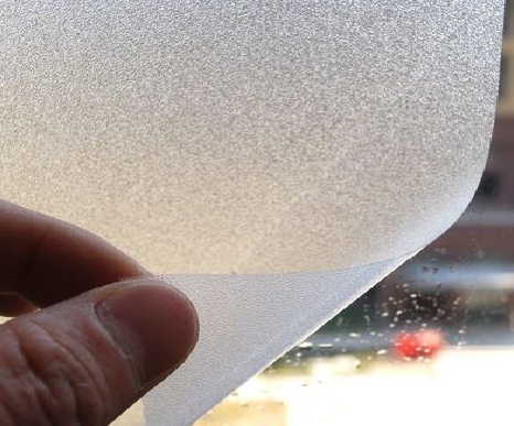 桂东玻璃门外面粘广告用什么材料好？